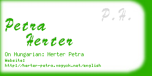 petra herter business card